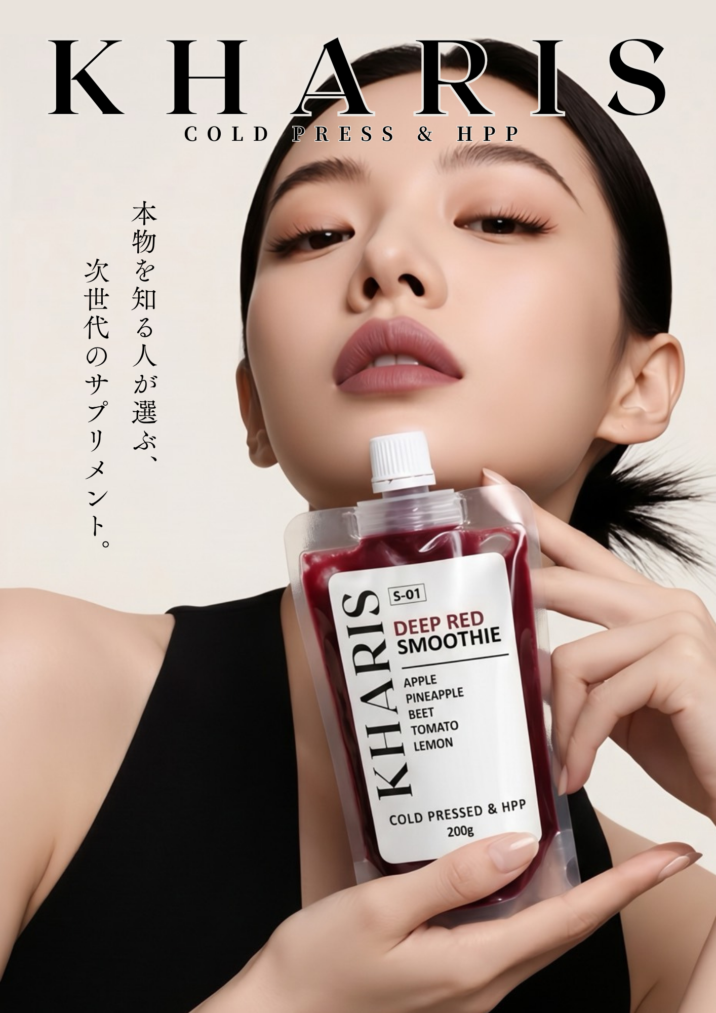 KHARIS S-01 DEEP RED SMOOTHIE のポスター